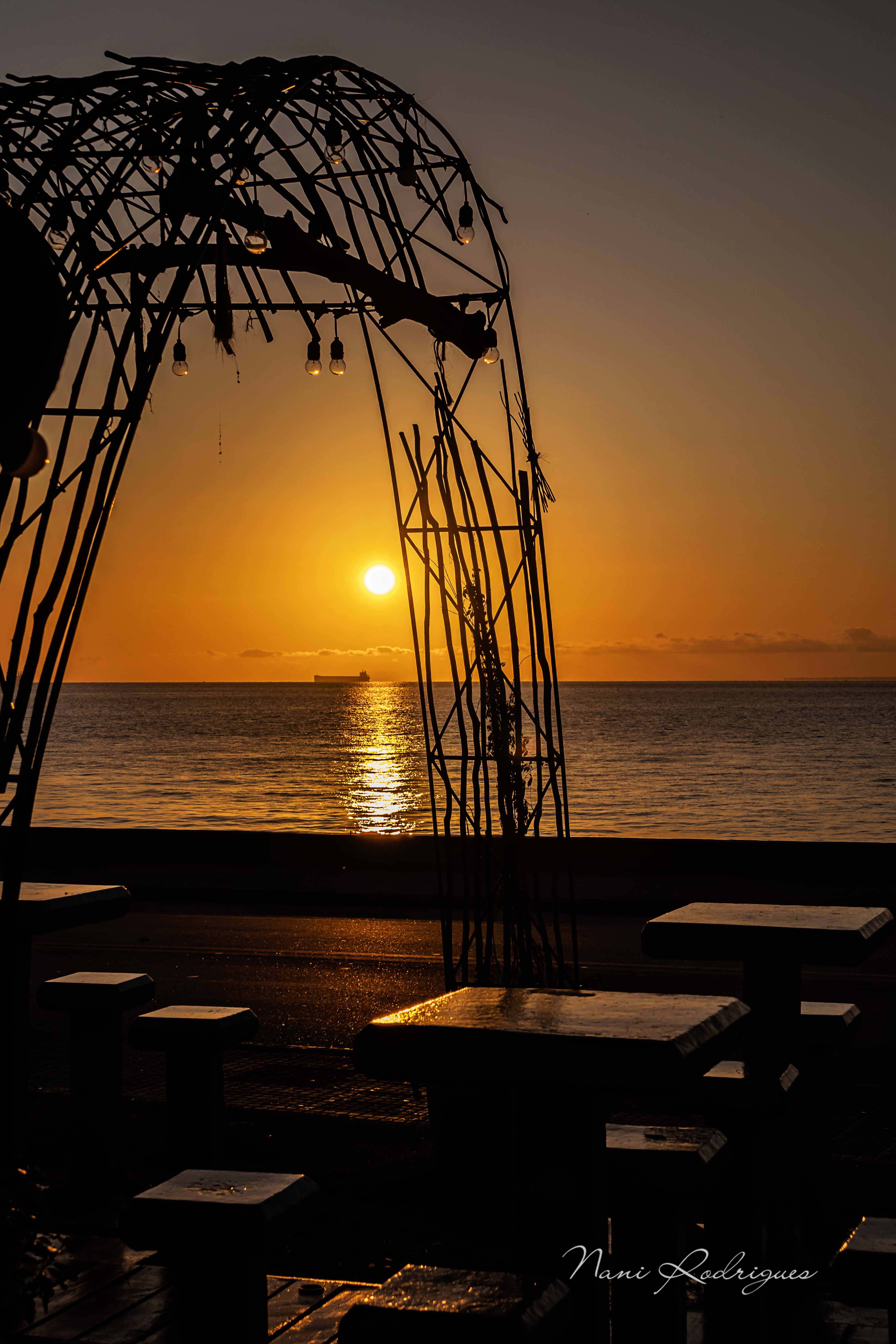Nascer do sol na orla de Macapá – Quiosque Chopp da Vovó